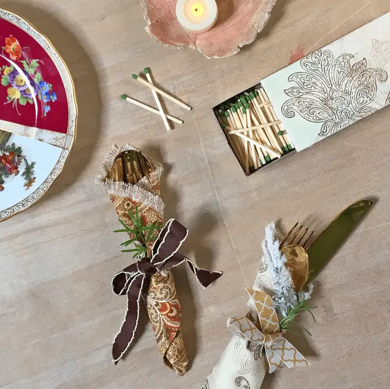 A Simple Strategy For Making Thanksgiving Ribbon & Fabric Embellishment with Waverly Inspirations